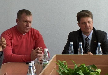 Глава администрации Урюпинска С.В.Горняков и председатель Камышинской горДумы С.В.Зинченко
