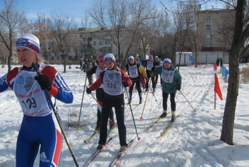 Соревнования Лыжня России в Камышине