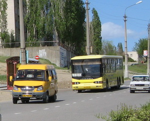 Автобусное движение в Камышине