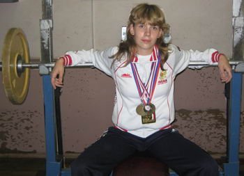 Чемпионка мира по пауэрлифтингу Лидия Чухонастова