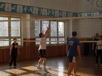 А.И. Чунаков игра в волейбол