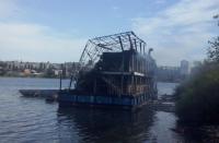 Остатки Дебаркадера-45 будут удалены из акватории Камышинского залива Волгоградского водохранилища