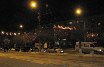 Новогоднее украшение улиц Камышина