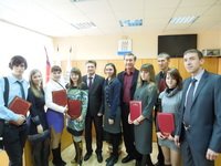 С. Зинченко, В. Подхватилин и студенты