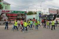 В Камышине состоялся танцевальный флешмоб, посвященный безопасности дорожного движения
