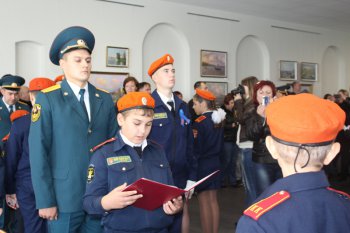 Учащиеся кадетских классов МБОУ ССШ №7 приняли присягу