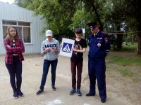 Сотрудники Госавтоинспекции провели в детском лагере «Солнечный» профилактическое мероприятие «Я знаю ПДД»